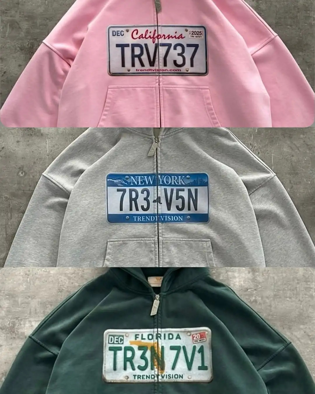 Mens Pink Zip Up Hoodie Personalized Custom License Plate Streetwear Style Youth Versatile Unique Comfortable Pullover 250826