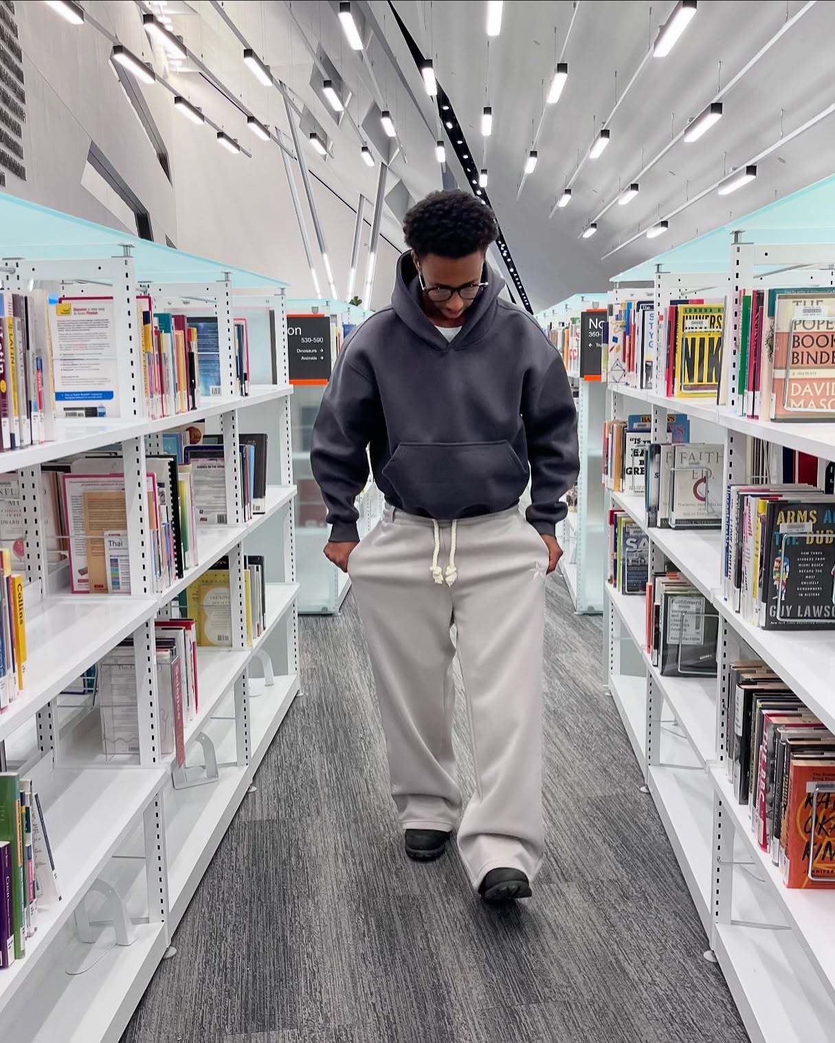 European and American double-waist embroidered sweatpants for men and women trendy brand high street trousers fake two-piece pants loose wide-leg pant