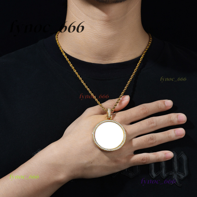 Lab Grown Moissanite 925 Silver Custom Photo Pendant Two Tone Options Gold and White Gold Plated Bulk Order Jewelry Supplies