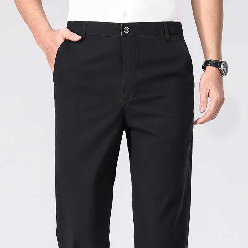 Mens Chino Pants Business Casual Dress Pants Spring Summer Autumn Trousers Lightweight Comfy Pants with Pockets W250826
