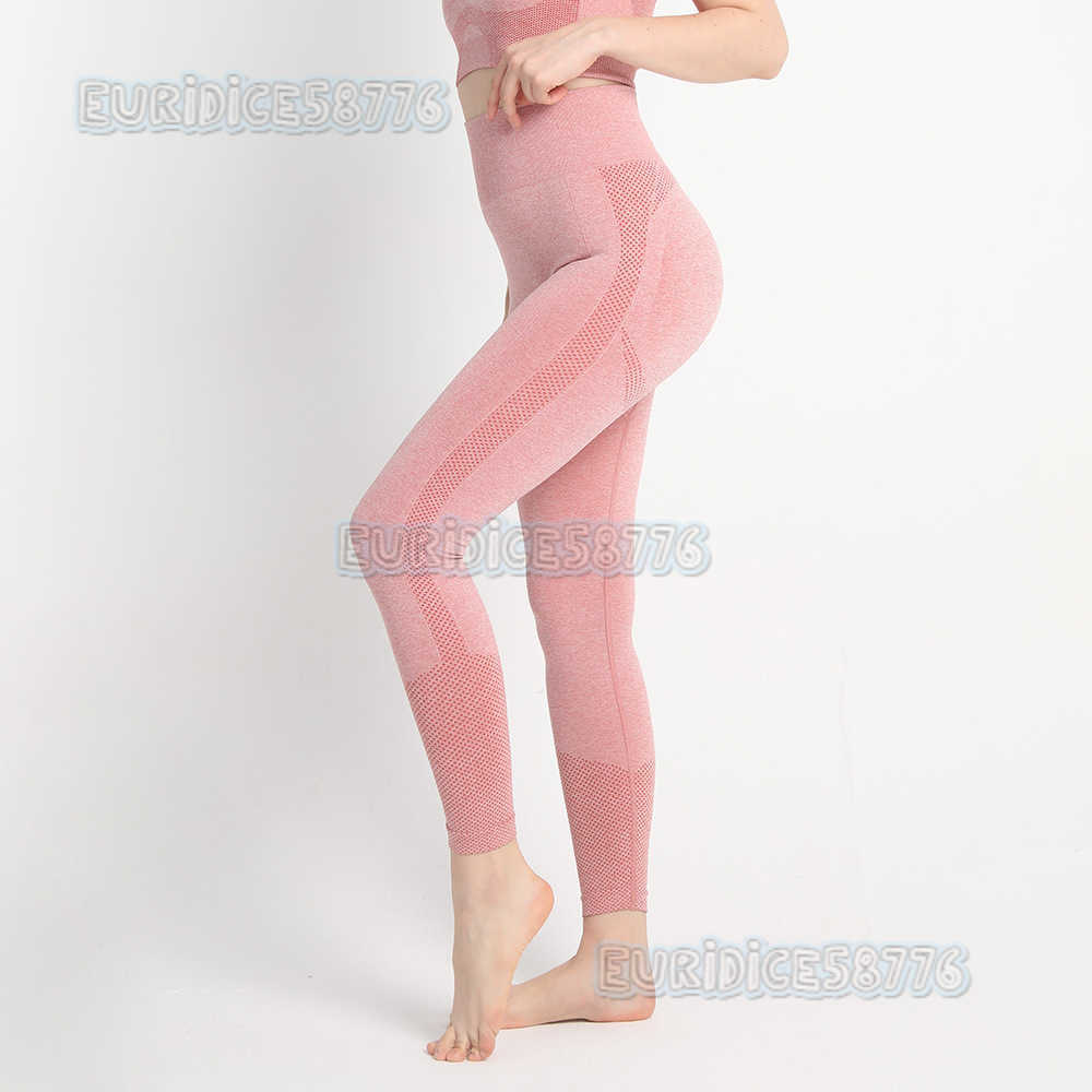 Seamless Dot Yoga Pants for Women High Waist Elastic Chrysanthemum Tight Fit Sports Fitness Outerwear Peach Hip Pants H250825