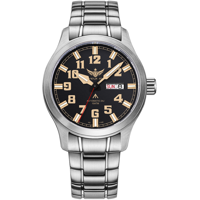 Yelang V1007 42MM Men Watch NH36 Luminous T100 Brand 100M Waterproof Mechanical Automatic Watch Sapphire Lens Reloj Business
