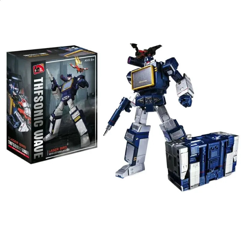 THF THF01J Soundwave 25cm KO MP13 Masterpiece Transformation Action Figure Toy Soundblaster Movie Model Deformation Car Robot 250826