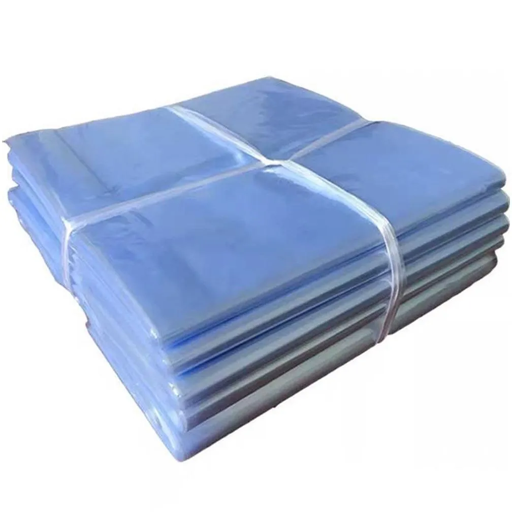 wholesale Packaging Bags Wholesale 1000Pcs Pvc Clear Plastic Pack Pouches Heat Shrink Wrap Film Bag Household Shrinkable Cosmetic Commodity St Otwtl