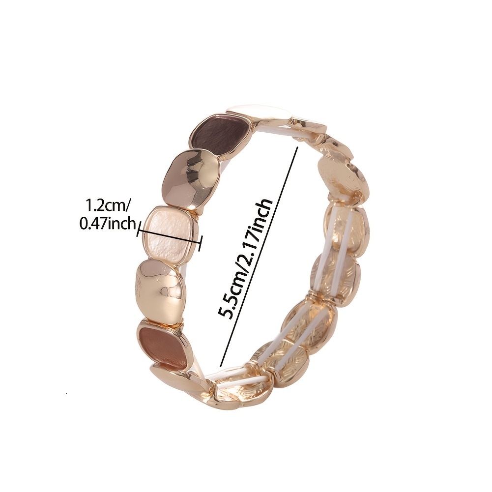 1pc CRING COCO Minimalist Gold Electroplated Women - Zinc Alloy, Thin Coating, Geometric Design, Perfect for Daily Wear, Prom, Graduation, Music Festi