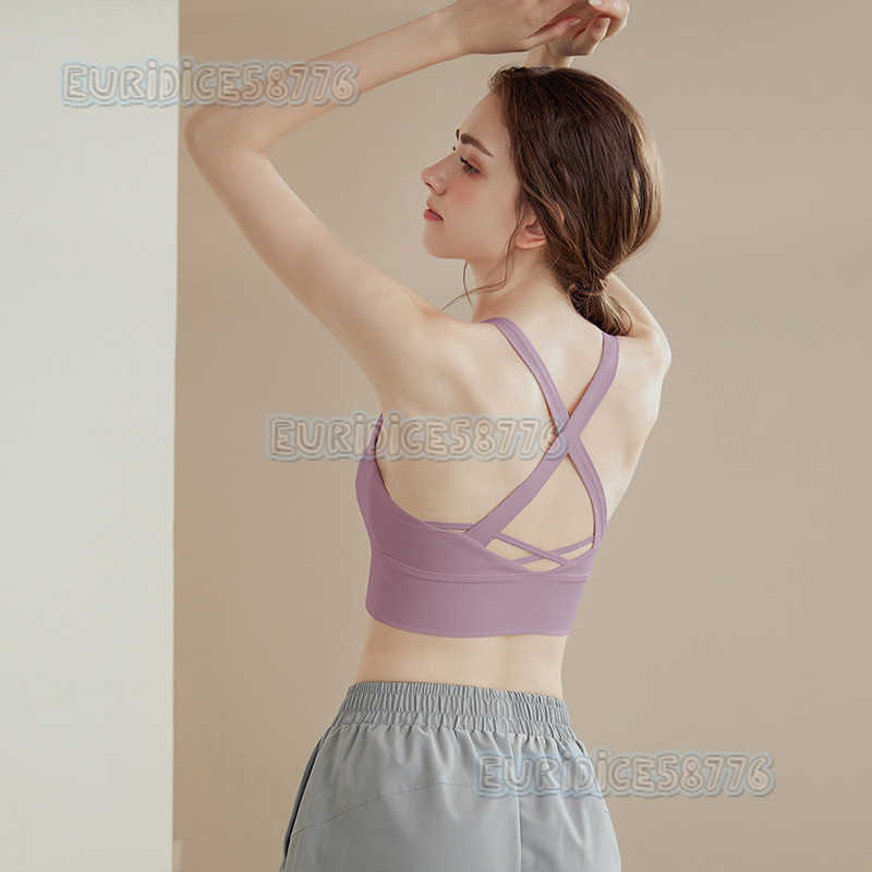 Highstrength Sports Bra for Women Shockproof Antisagging Damping Running Fitness Bra Fixed Onepiece Yoga Vest H250825