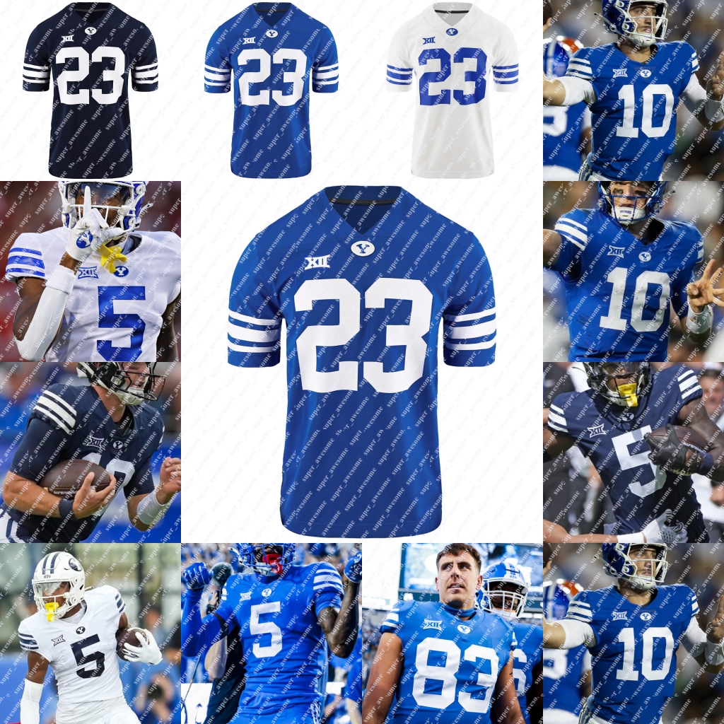 BYU Cougars Football Jersey Bear Bachmeier McCae Hillstead Chase Roberts LJ Martin Tanner Wall Keanu Tanuvasa Will Ferrin Weylin Lapuaho Puka Nacua Taysom Hill