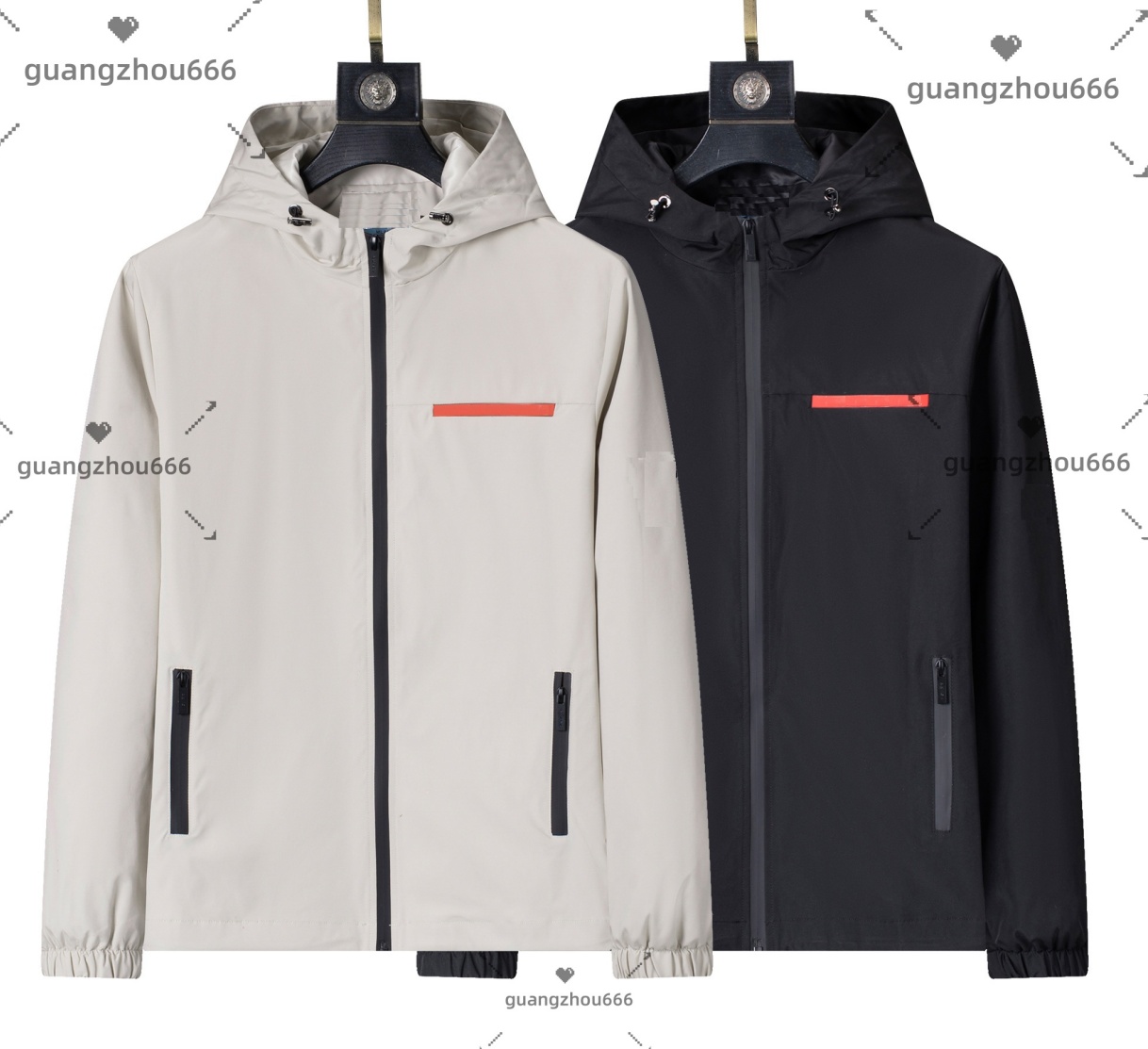 Casual Mens Jacket Coat Caps Luxury designer bomber jacket High quality Letter Red Striped Jacket Autumn Fashion Outdoor Hoodies Coats Triangle Badge Windbreakers