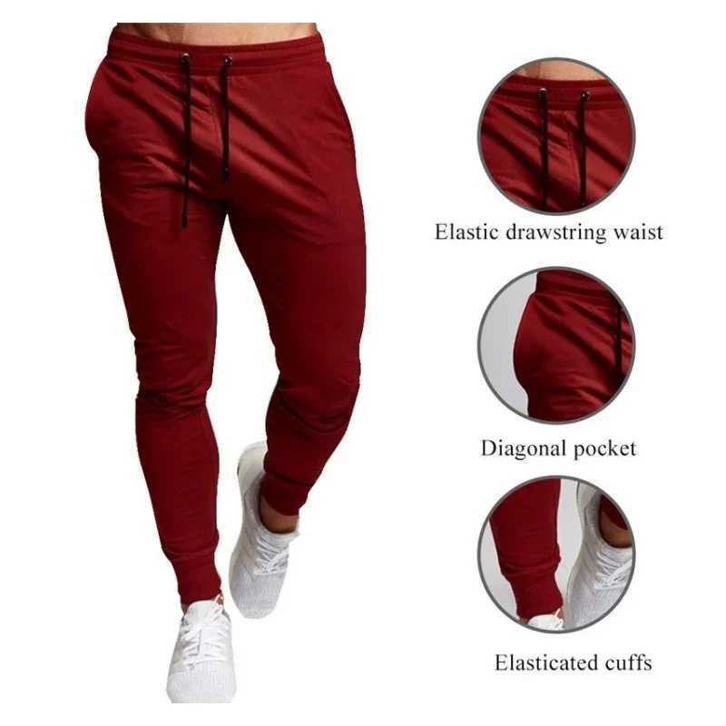 Casual Pants Mens Jogger Sweatpants Large Size Elastic Waist Sports Casual Trousers Loose Fitness Clothes Spring Thin Section W250826