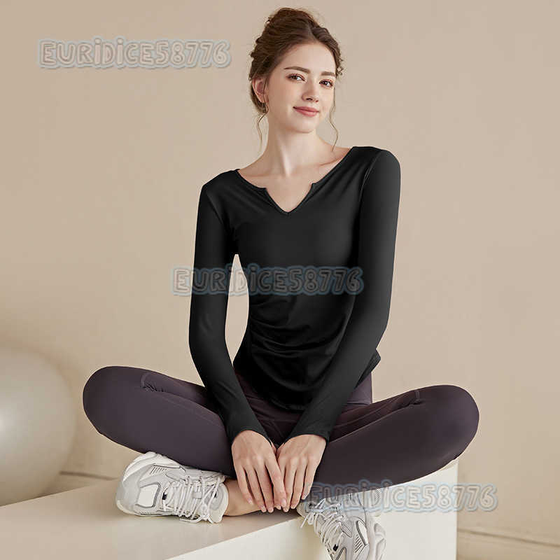 Highend Yoga Wear Long Sleeve Women 2025 New Quickdry Slim Fit Sports Top Running Autumn Winter Fitness Wear H250825