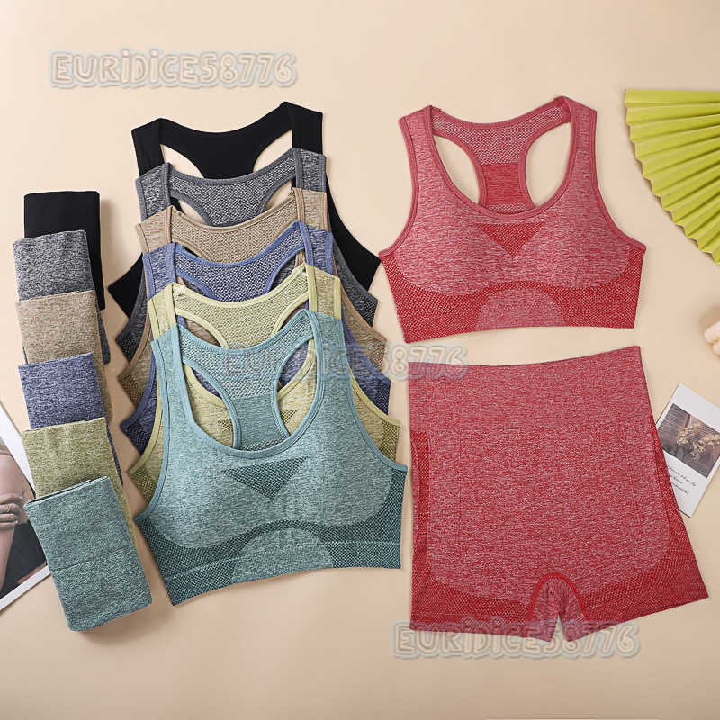 Sports Vest Outerwear Top Fitness Running Yoga Shockproof Comfortable Polyester Yoga Outfit Set H250825