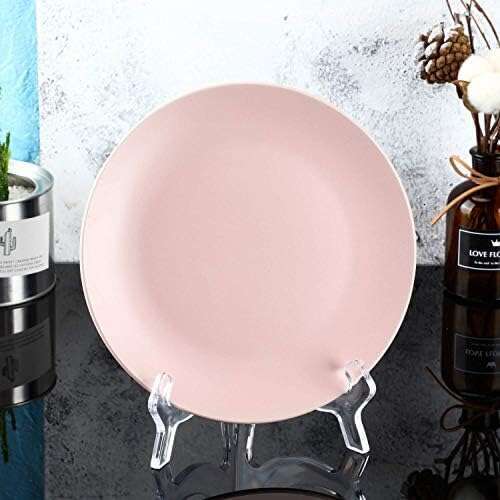 HESTYA 6 Pack 7 Inch Acrylic Easel Display Stand, Plate for Display, Photo Holder Picture Frame Book(Clear) 123