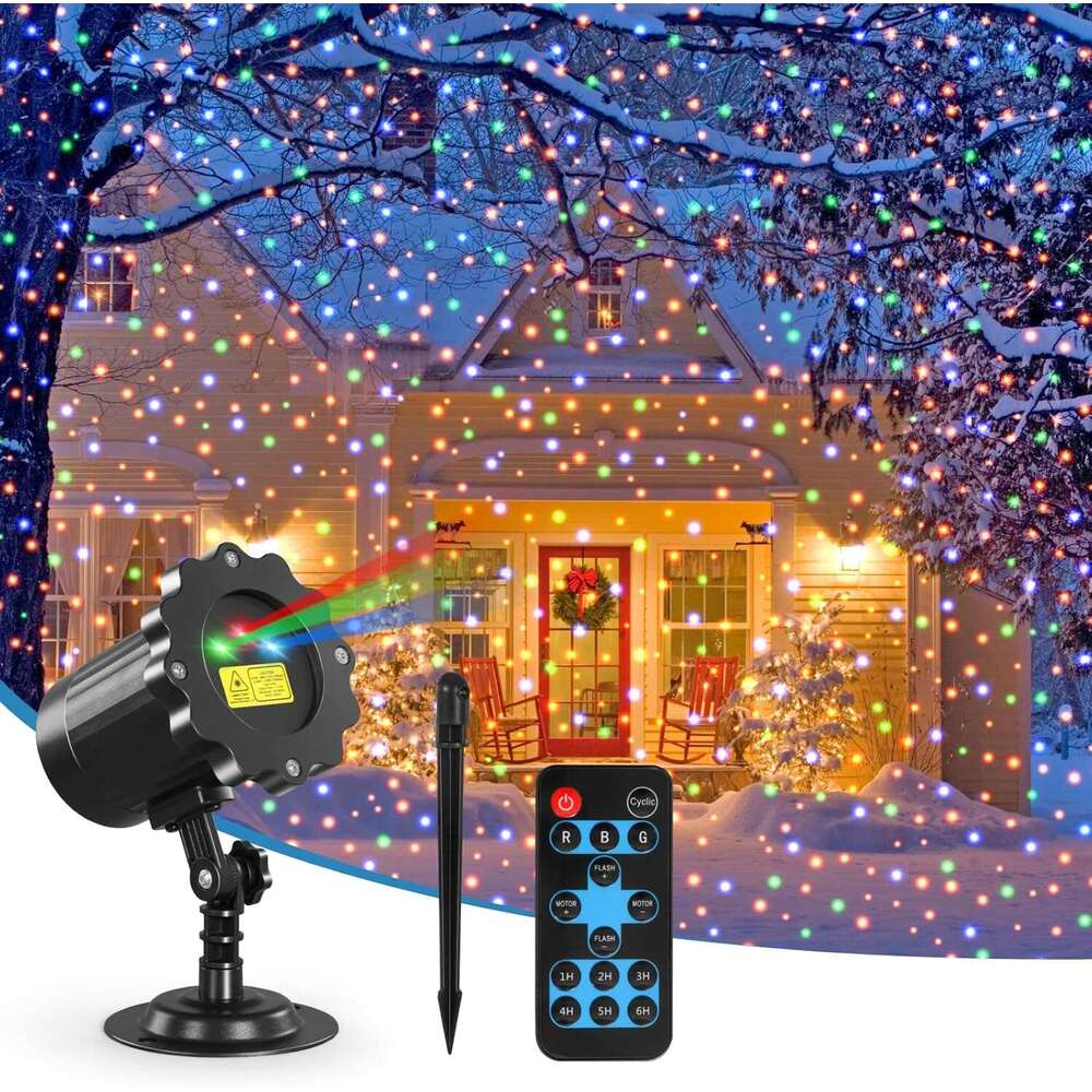 halloween projector laser christmas lights laser projector outdoor 3 colors moving starry lights show remote control holiday decorations outside with 