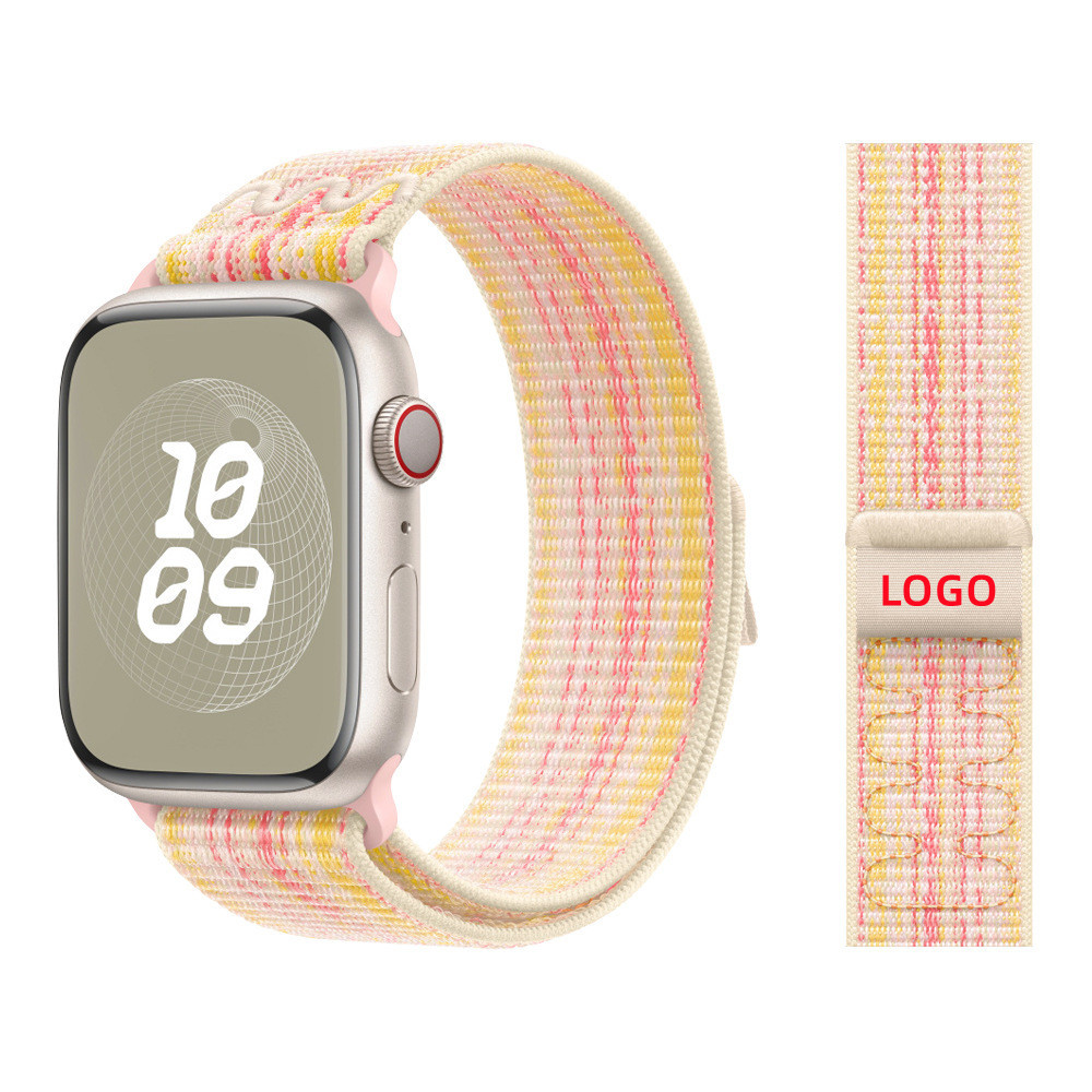 Luxury Designer Nylon Fashion Strap Apple Strap 38mm 40mm 41mm 42mm 44mm 45mm iWatc Series Nylon Loop Strap Nylon woven classic style