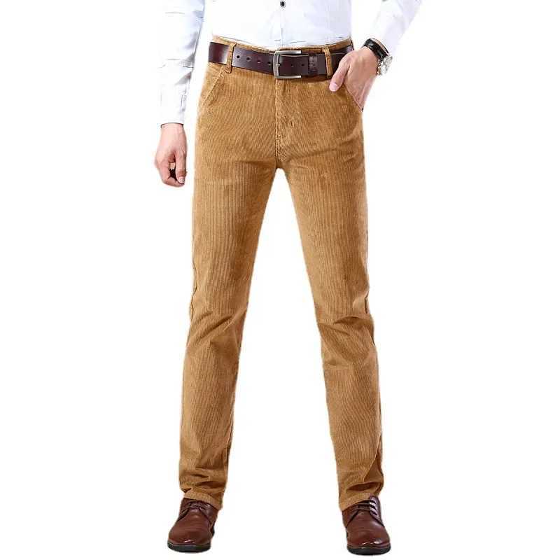corduroy long pants for men casual straightleg design spring summer season high sales product youthful style W250826