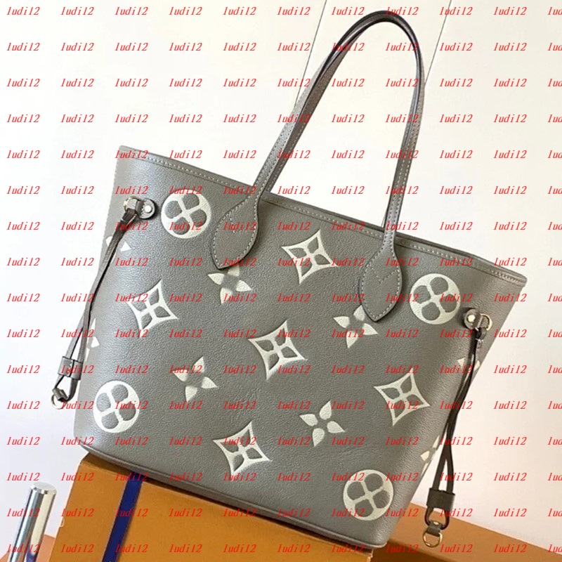 COW LEATHER Nneverfull Luxury shopping bag Womens crossbody shoulder bag designer handbag Tote mirror quality leather bag underarm Bag embossing wallet 10a