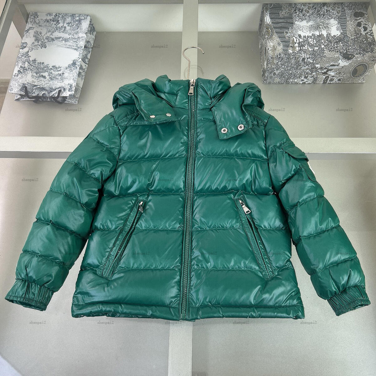 Luxury kids down coat winter hooded baby Jackets kids designer clothes Windproof and warm boys girl Outwear A978X27N228