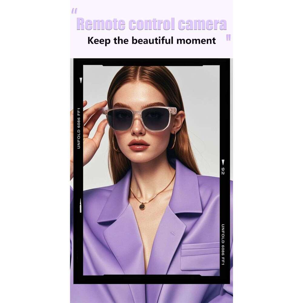 Smart Glasses Wireless Headphones - Bluetooth Sports Sunglasses with UV Protection for Mobile Phones and Outdoor Use Y260207