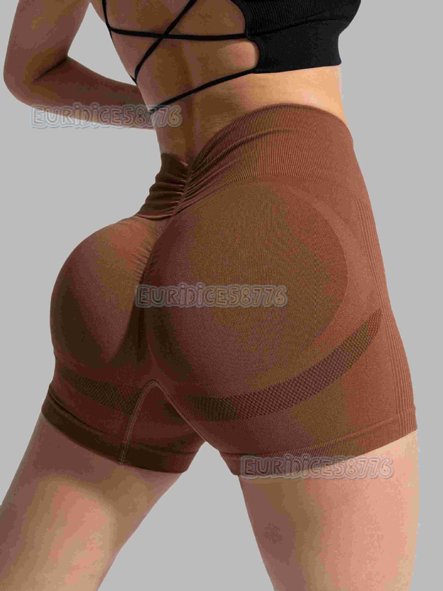 New Vwaist Peach Hip Shorts Seamless Yoga Pants Fitness Pants Running Sports Shorts for Women H250825