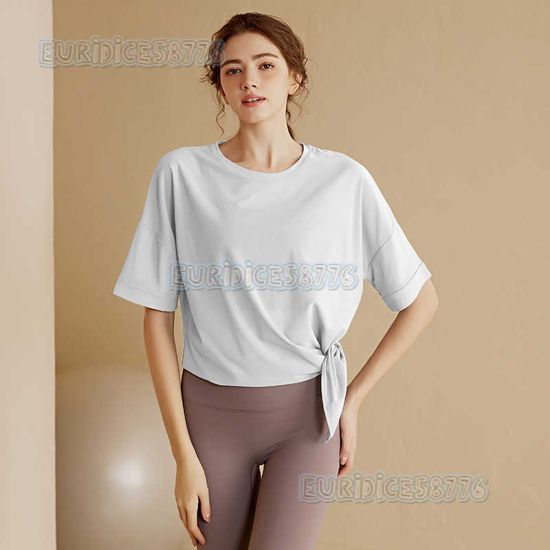 Hipcovering Sports Top for Women Summer Running Training Loose Slimming Trendy Yoga Shirt Breathable Fitness Short Sleeve H250825