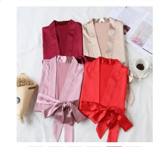 Summer Champagne Chinese Bride Wedding Robe Satin Sleepwear Women Nightgown Sexy Nightdress Lady Kimono Bathrobe Gown Negligee 250826