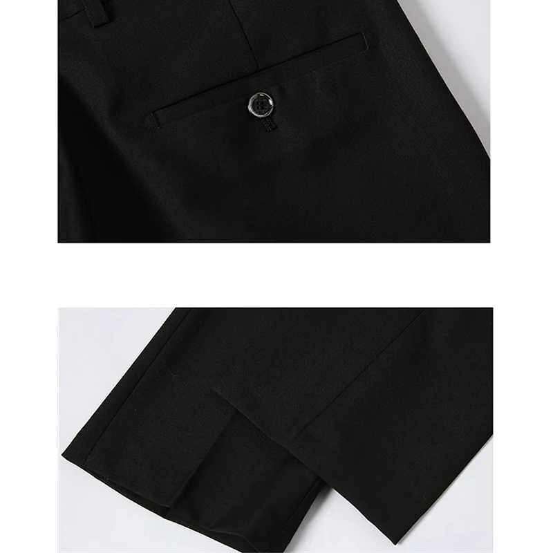 Black Mens Suit Pants Suitable for Business OfficeInterviewTrousers Gray Blue Burgundy NonIroning Treatment Process W250826