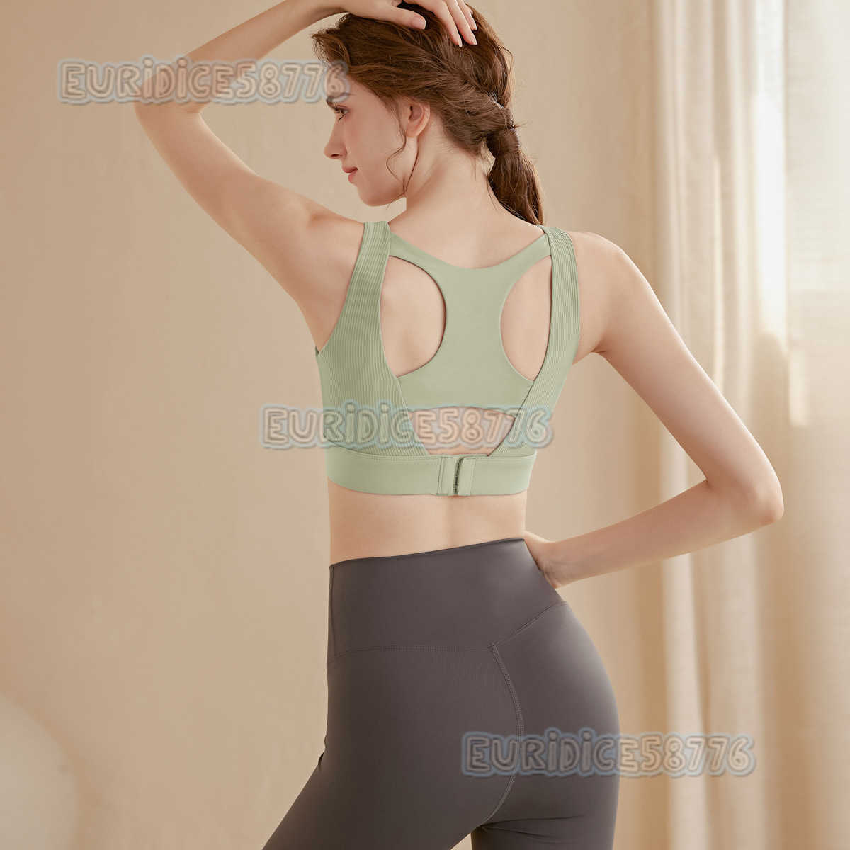 Highstrength Plus Size Sports Bra for Women Shockproof Running Professional Large Bust Fitness Vest Yoga Bra Antisagging Summer H250825