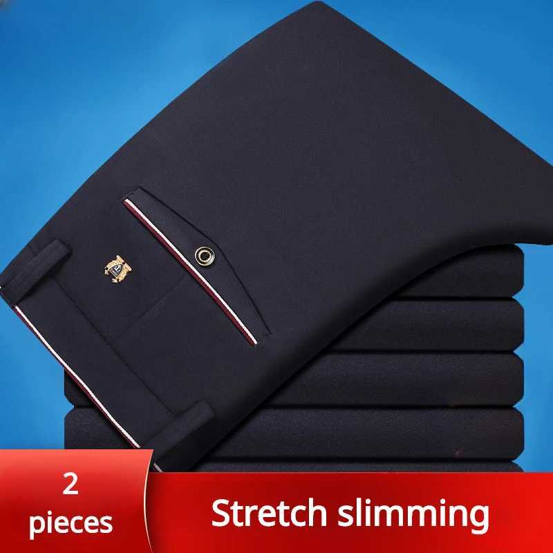 Classic Black Mens Office Dress Pants for Business Formal Fashionable Slim Fit Mens Suit Pants Casual Trousers Plus Size 2840 W250826