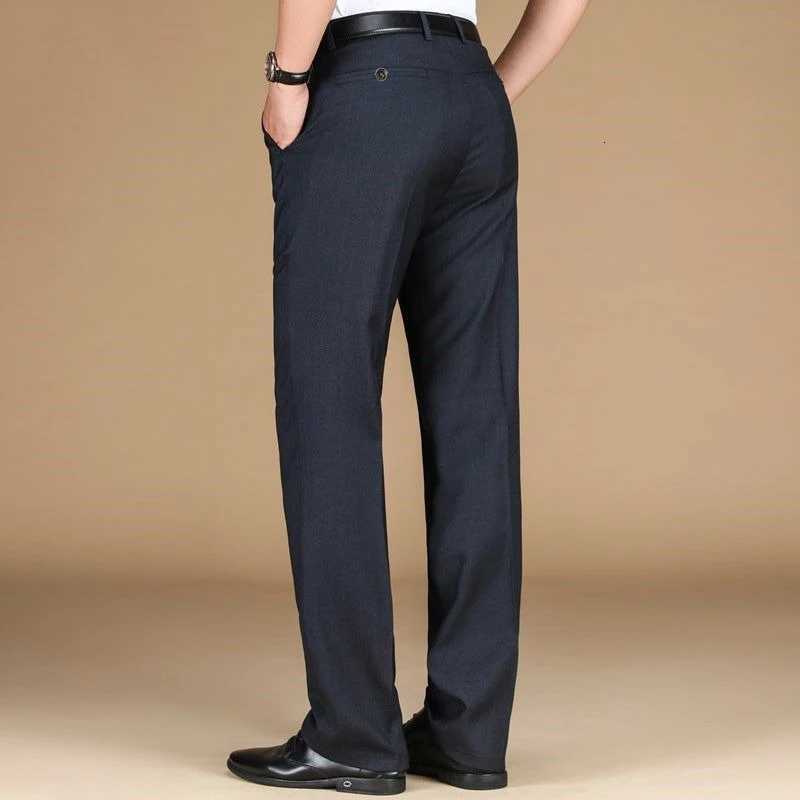 New Mens Classic Straight Leg Business Suit Pants Solid Formal Occasion Office Pants Male High Quality Baggy Trousers Plus Size W250826