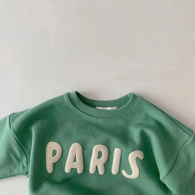 MILANCEL Autumn Baby Hoodie Infant Long Sleeve Loose Casual Letter Sweatshirt Girls Tops 250826