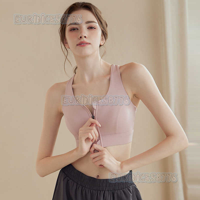 Sports Bra for Women Onepiece Fixed Cup Shockproof Fitness Sports Bra Highintensity Outdoor Running Shock Absorption Vest H250825