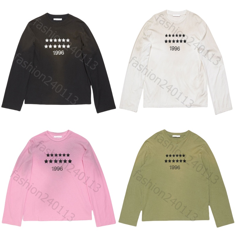 long sleeve shirt men shirts for men designer t shirt women tshirt letter printed tshirts spring summer cotton high street breathable sweatshirt tops mens clothing