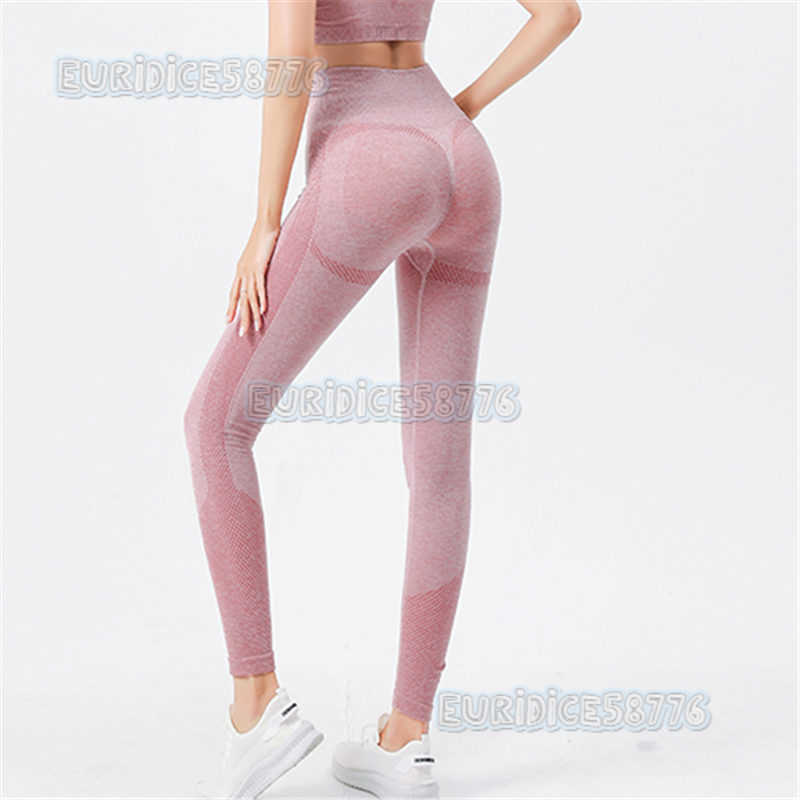 Fengdiandian Fitness Sports Pants Seamless High Waist Elastic Chrysanthemum Tightfitting Outer Wear Yoga Ninepoint Pants Women Slim Fit H250825
