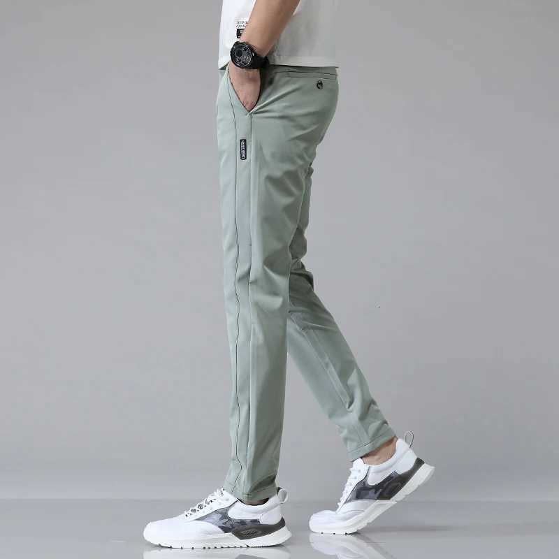 5 Colors Spring Summer Ultrathin Mens Stretch Slim Straight Casual Pants High Quality Fashion Breathable Golf Sports Trousers W250826