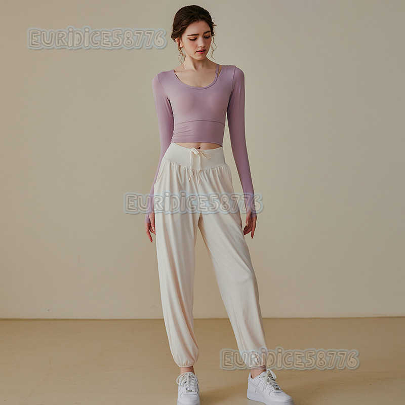 Yoga Suit Womens Fall and Winter Pilates Training Suit Professional Running Fitness Longsleeve Tightfitting Sports Top H250825