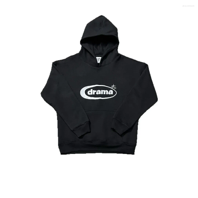 Men's Hoodies Sporty Thin Fleece Hoodie Set Hip Hop Street Style Casual Loose Fit Male Clothing Drama Call UKDRIPDRILL Trendy Ensemble