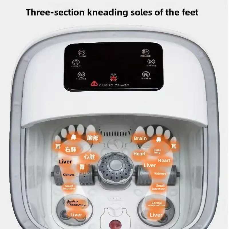 Foot Bath Automatic Massage Electric Foot Bath Bucket Heating Constant Temperature Household Foot Massage Massager W250826