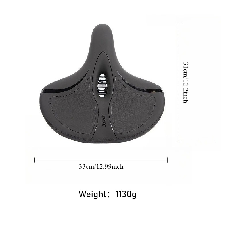 Upgrade Oversize Bike Seat for Men Women Extra Wide Bicycle Seat Cushion Waterproof Comfort Memory Foam Bike Saddle Fit for Peloton Bikes Exercise Bik