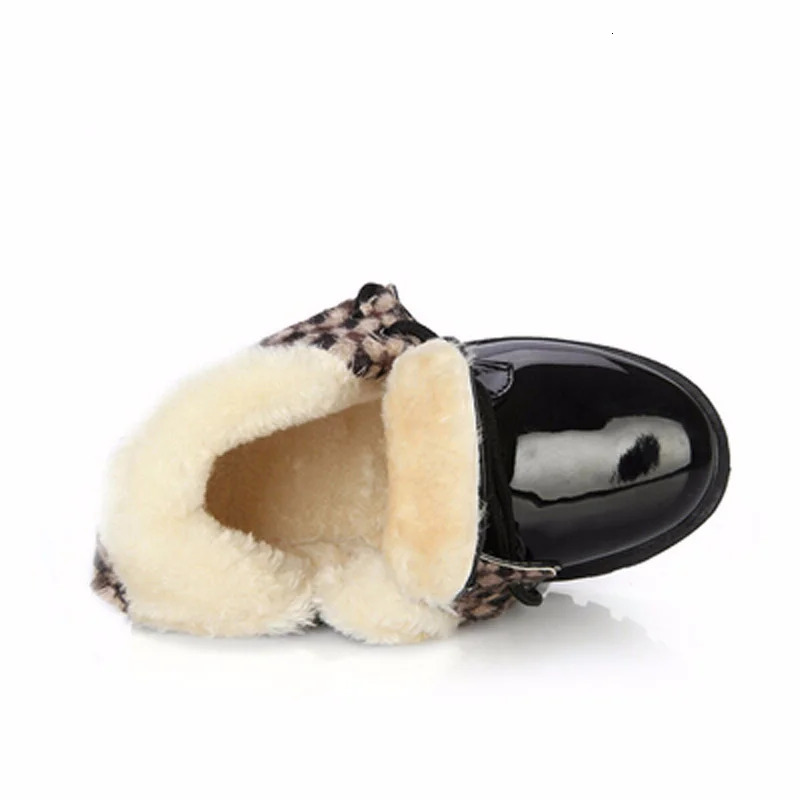 Winter Children Shoes PU Leather Waterproof Plush Boots Kids Snow Boots Girls Boys Casual Boots Fashion Sneakers 250825