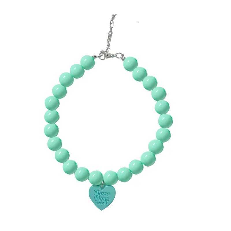 Heart Pendant Pet Pearl Collar Dog Princess Necklace Cat Jewelry Collar Puppy Accessories Dog Chain Chihuahua Wedding JewelryXJ250826
