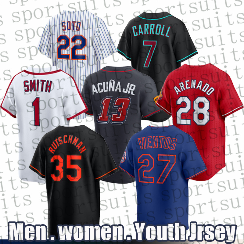 mets jersey braves cardinalss orioles diamondbacks baseball jersey Juan Soto Juan Soto Ronald Acuna Jr. Corbin Carroll Nolan Arenado Adley Rutschman jersey men