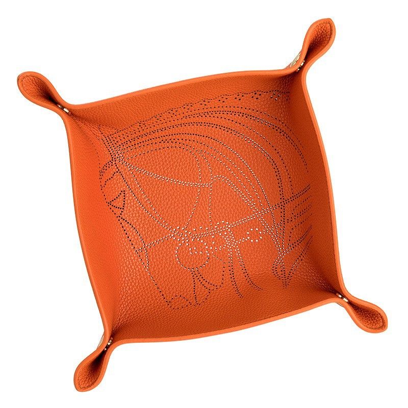 Luxury Designer Horse Head Design Leather Jewelry Organizer with Compartment for Necklaces Bracelets