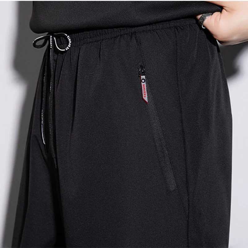 Mens Casual Thick Straight Pants Winter Elastic Waist Add Fur Jogger Korean Classic Blue Black Gray Male Brand Wool Trousers W250826