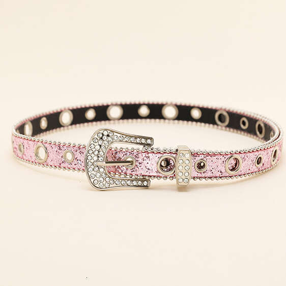 Subculture Rhinestone Punk Y2K Hot Girl Millennial Water Drill Versatile Women's Decorative Jeans Belt
