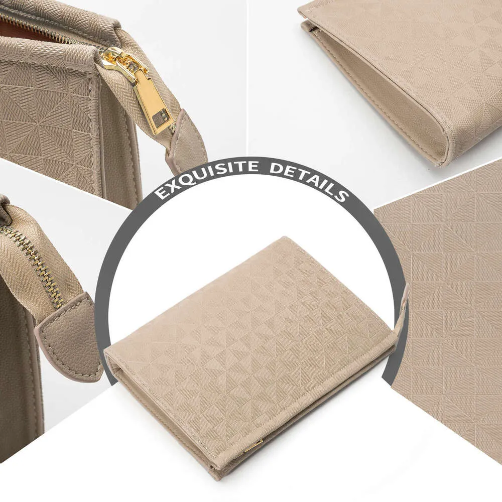 Lacel Urwebin Wallets Handbag Fashion Classic Simple Underarm Men's Leather Emed Women's Clutch Handheld Bag