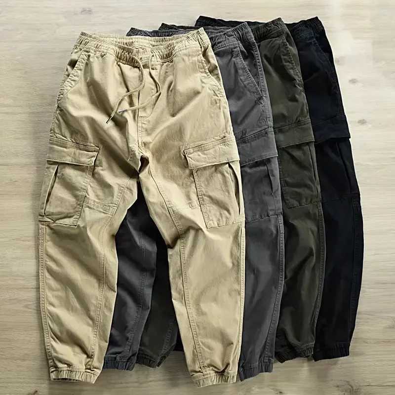 Mens Loosefit Casual Pants Sweatpants Workwear Japanese Style Trendy Brand Cargo Pants For Active Wear Men Clothing W250826