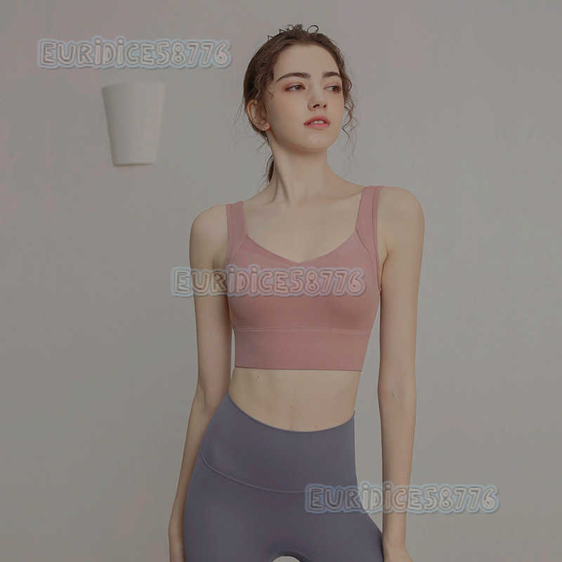 Professional Highstrength Onepiece Sports Bra for Women Shockproof Running Yoga Vest Pushup Antislip Sports Bra H250825