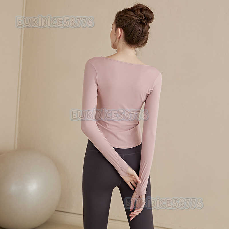 Highend Yoga Wear Long Sleeve Women 2025 New Quickdry Slim Fit Sports Top Running Autumn Winter Fitness Wear H250825