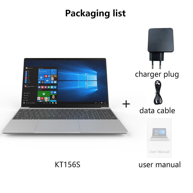 2025 New Lightweight 15.6-inch Laptop Intel UHD Graphics N5095 Ultrabook 5000 mAh Long Battery Life for Business and Office Use