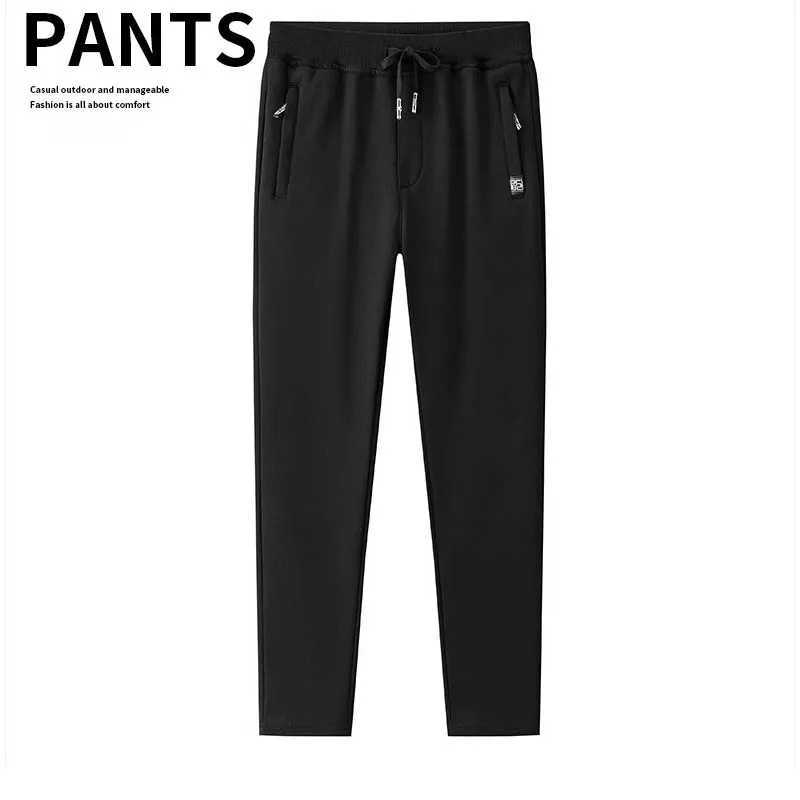 Spring and Autumn Solid Color New Sports Pants Men Loose Bunched Feet Leisure Pants Plus Size Pants W250826